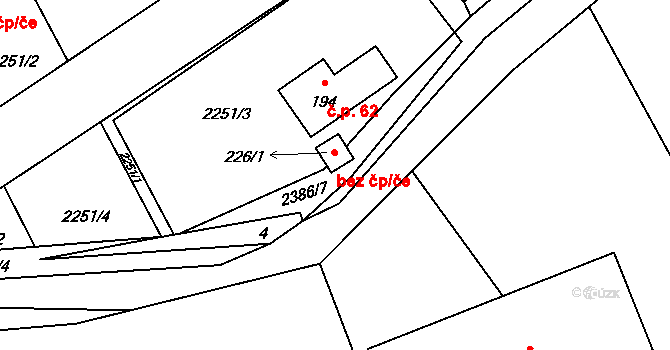 Třinec 40217752 na parcele st. 50 v KÚ Horní Líštná, Katastrální mapa
