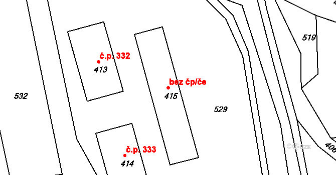Šonov 42416752 na parcele st. 415 v KÚ Šonov u Broumova, Katastrální mapa