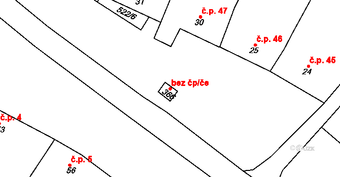 Lobodice 43834752 na parcele st. 366 v KÚ Lobodice, Katastrální mapa