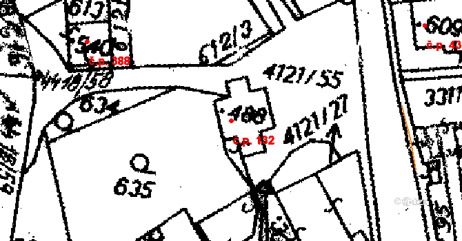 Dolní Dobrouč 45448752 na parcele st. 488 v KÚ Dolní Dobrouč, Katastrální mapa