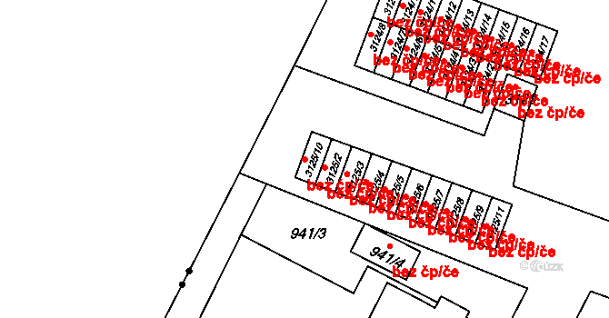 Třinec 46478752 na parcele st. 3125/10 v KÚ Lyžbice, Katastrální mapa