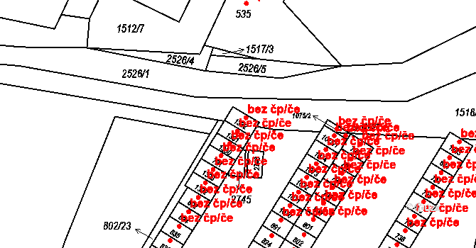 Bor 48845752 na parcele st. 1332 v KÚ Bor u Tachova, Katastrální mapa