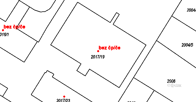 Boskovice 49412752 na parcele st. 2017/19 v KÚ Boskovice, Katastrální mapa