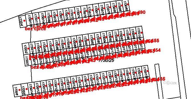 Miřetice u Klášterce nad Ohří 446, Klášterec nad Ohří na parcele st. 1730/111 v KÚ Miřetice u Klášterce nad Ohří, Katastrální mapa