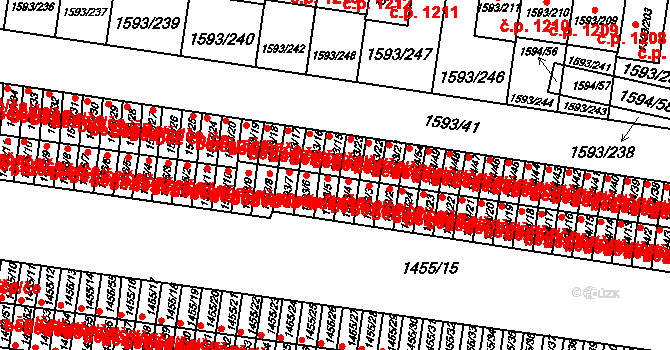 Kosmonosy 45306753 na parcele st. 1593/15 v KÚ Kosmonosy, Katastrální mapa