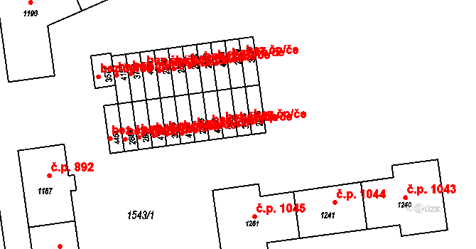 Rožnov pod Radhoštěm 45659753 na parcele st. 3764 v KÚ Rožnov pod Radhoštěm, Katastrální mapa
