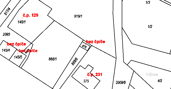 Losiná 120088754 na parcele st. 975 v KÚ Losiná u Plzně, Katastrální mapa
