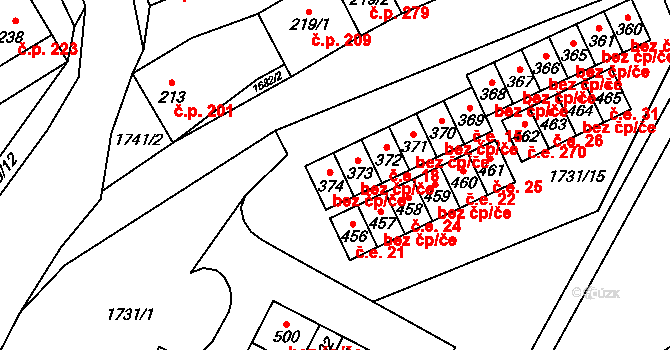 Ostrov u Macochy 27, Katastrální mapa
