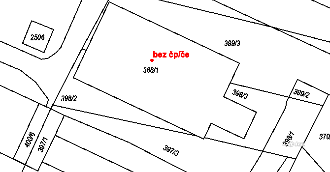 Jílové u Držkova 38430754 na parcele st. 366/1 v KÚ Jílové u Držkova, Katastrální mapa