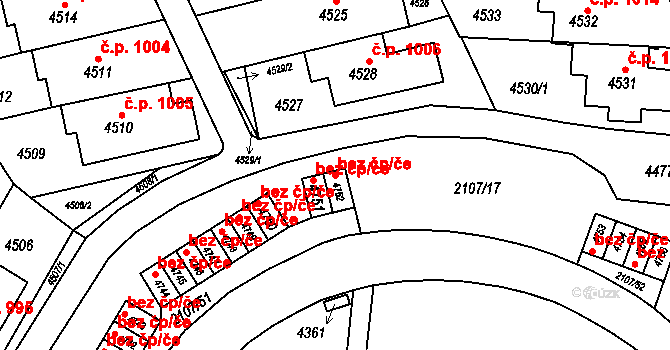 Brno 39477754 na parcele st. 4752 v KÚ Komín, Katastrální mapa