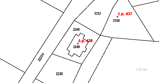 Praha 40367754 na parcele st. 3248 v KÚ Lipence, Katastrální mapa