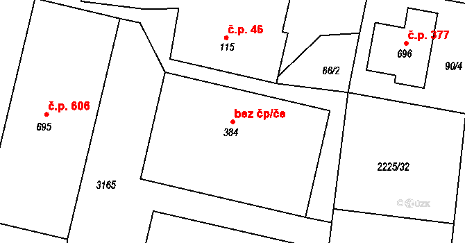 Černilov 42242754 na parcele st. 384 v KÚ Černilov, Katastrální mapa