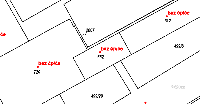 Zlín 42398754 na parcele st. 662 v KÚ Louky nad Dřevnicí, Katastrální mapa