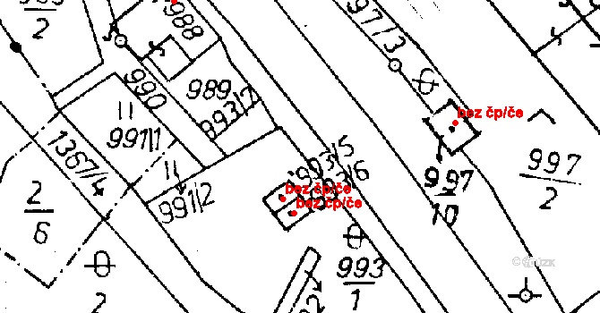 Rychnov u Jablonce nad Nisou 42618754 na parcele st. 993/5 v KÚ Rychnov u Jablonce nad Nisou, Katastrální mapa