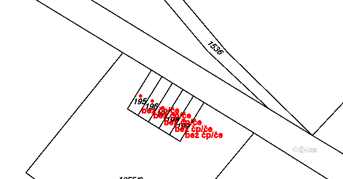 Jestřabí v Krkonoších 44325754 na parcele st. 197 v KÚ Křížlice, Katastrální mapa