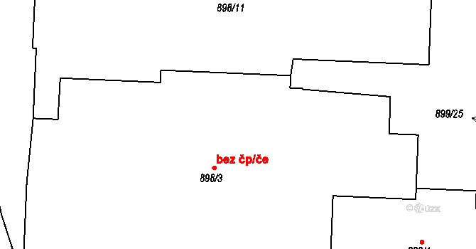 Chotěboř 44539754 na parcele st. 898/3 v KÚ Chotěboř, Katastrální mapa