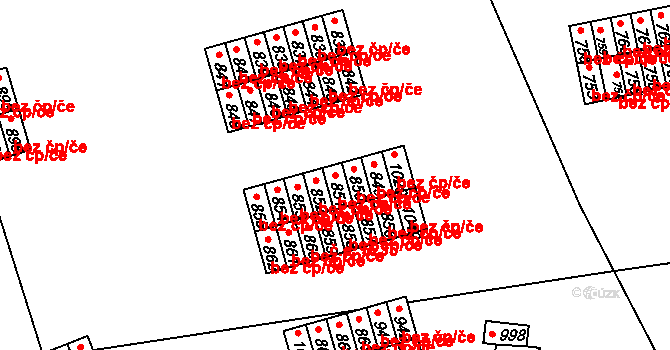 Česká Třebová 45436754 na parcele st. 851 v KÚ Parník, Katastrální mapa