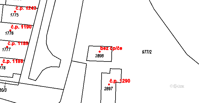 Litovel 53901754 na parcele st. 2898 v KÚ Litovel, Katastrální mapa