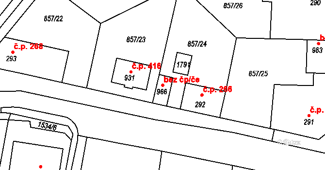 Brozany nad Ohří 80602754 na parcele st. 966 v KÚ Brozany nad Ohří, Katastrální mapa