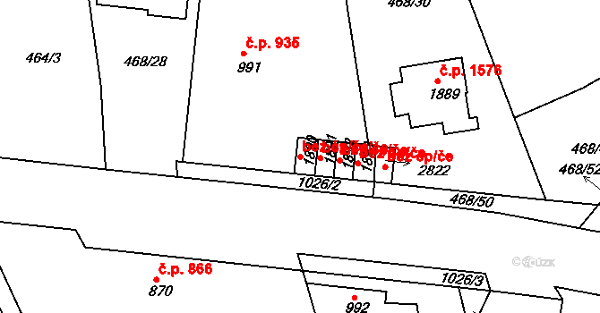 Brandýs nad Labem-Stará Boleslav 39885755 na parcele st. 1890 v KÚ Brandýs nad Labem, Katastrální mapa