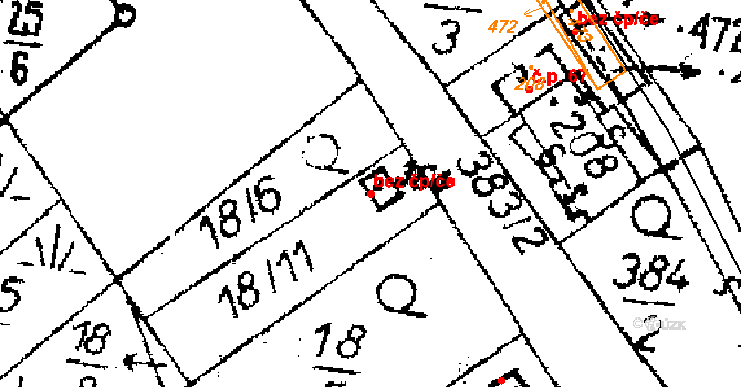 Opatovec 46411755 na parcele st. 364 v KÚ Opatovec, Katastrální mapa
