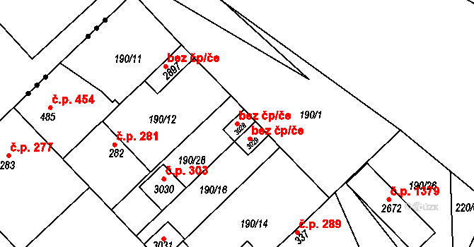 Neratovice 49576755 na parcele st. 3028 v KÚ Neratovice, Katastrální mapa
