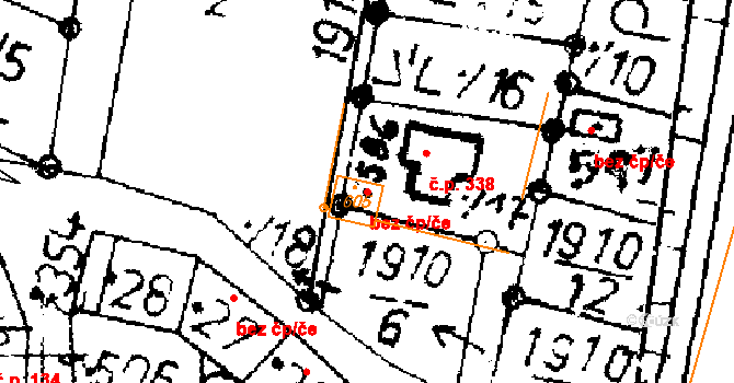 Verneřice 91829755 na parcele st. 605 v KÚ Verneřice, Katastrální mapa