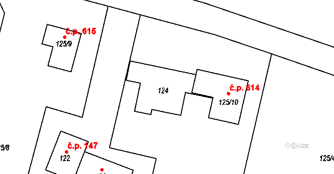 Řepiště 40349756 na parcele st. 124 v KÚ Řepiště, Katastrální mapa