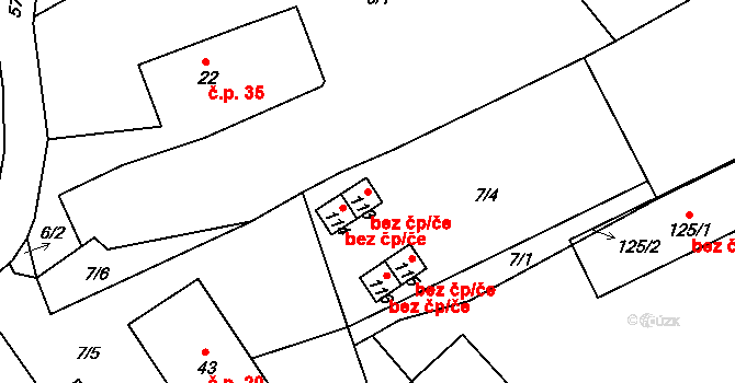 Chudenín 42861756 na parcele st. 113 v KÚ Hadrava, Katastrální mapa