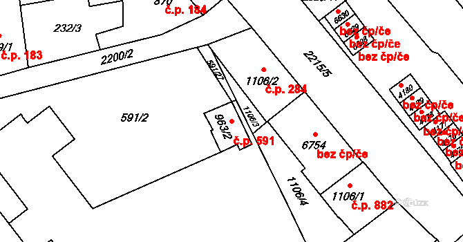Beroun-Závodí 591, Beroun na parcele st. 963/2 v KÚ Beroun, Katastrální mapa