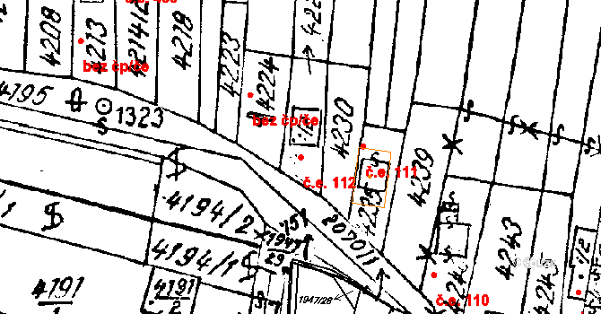 Mutěnice 112 na parcele st. 14024 v KÚ Mutěnice, Katastrální mapa