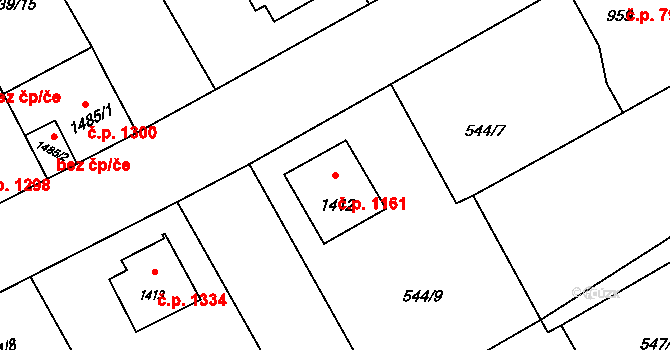 Šumperk 1161 na parcele st. 1412 v KÚ Šumperk, Katastrální mapa