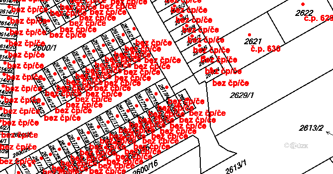 Třinec 40207757 na parcele st. 2617/4 v KÚ Lyžbice, Katastrální mapa