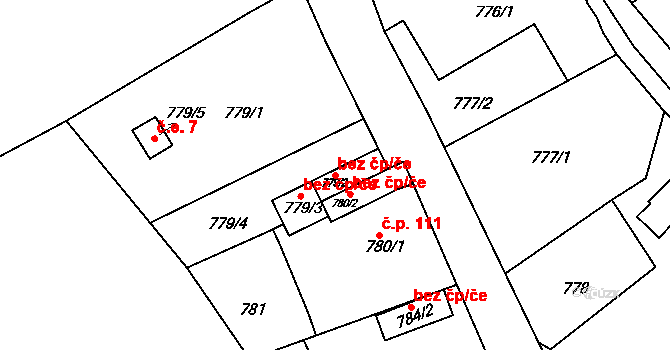 Ústí nad Labem 42215757 na parcele st. 779/2 v KÚ Svádov, Katastrální mapa