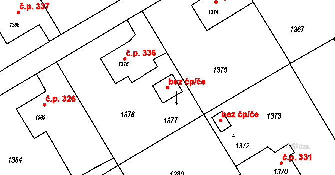 Suchdol nad Odrou 44860757 na parcele st. 1377 v KÚ Suchdol nad Odrou, Katastrální mapa