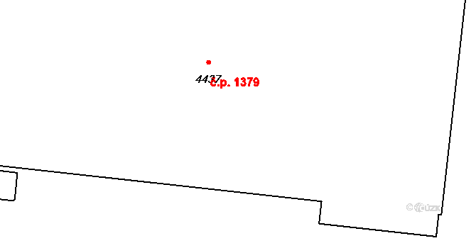 Kyjov 1379 na parcele st. 4437 v KÚ Kyjov, Katastrální mapa