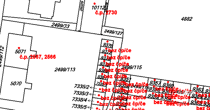 Pardubice 42038758 na parcele st. 9378 v KÚ Pardubice, Katastrální mapa