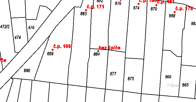 Velké Opatovice 44069758 na parcele st. 884 v KÚ Velké Opatovice, Katastrální mapa