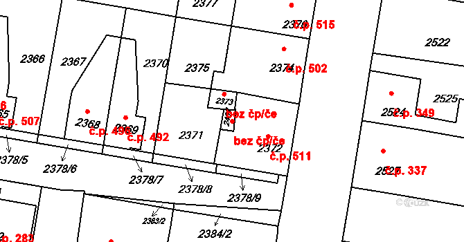 Mimoň 45881758 na parcele st. 2407 v KÚ Mimoň, Katastrální mapa