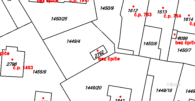 Beroun 46957758 na parcele st. 2792 v KÚ Beroun, Katastrální mapa