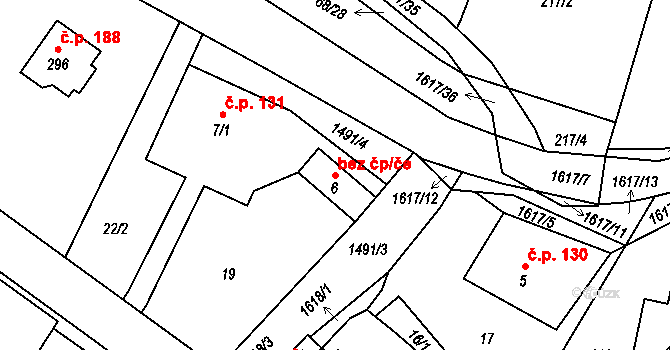 Osečná 47142758 na parcele st. 6 v KÚ Lázně Kundratice, Katastrální mapa