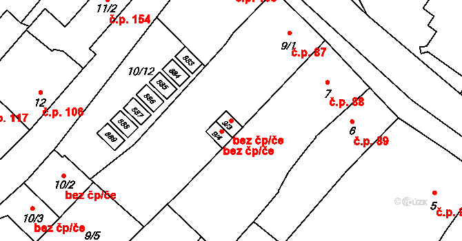 Osečná 47159758 na parcele st. 9/3 v KÚ Osečná, Katastrální mapa