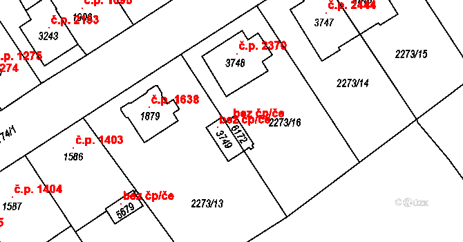 Dvůr Králové nad Labem 115763759 na parcele st. 6172 v KÚ Dvůr Králové nad Labem, Katastrální mapa