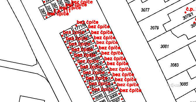 Kladno 44402759 na parcele st. 2998 v KÚ Kladno, Katastrální mapa