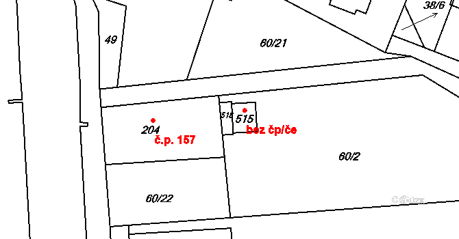 Mošnov 41343760 na parcele st. 515 v KÚ Mošnov, Katastrální mapa