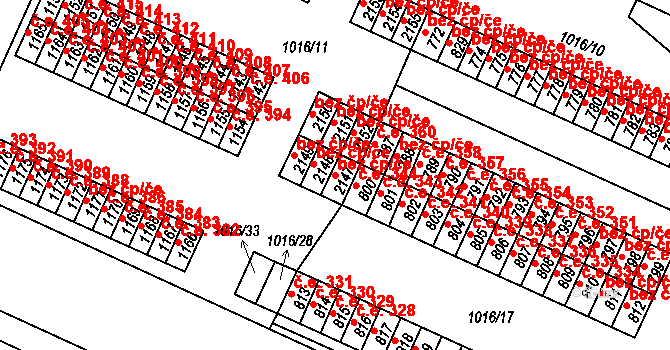 Mariánské Lázně 47986760 na parcele st. 2147 v KÚ Úšovice, Katastrální mapa