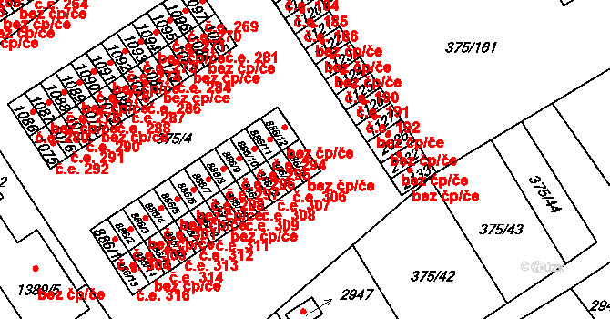 Mariánské Lázně 25339761 na parcele st. 886/24 v KÚ Úšovice, Katastrální mapa
