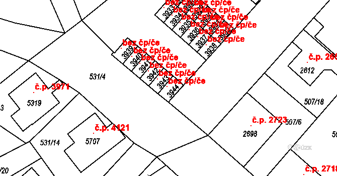 Jablonec nad Nisou 348, Katastrální mapa