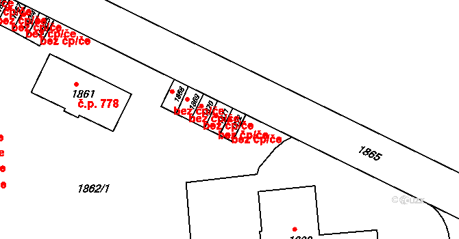Bruntál 40185761 na parcele st. 1872 v KÚ Bruntál-město, Katastrální mapa