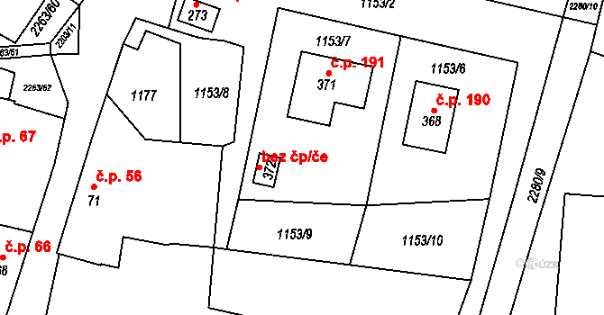 Vyskytná 41693761 na parcele st. 372 v KÚ Vyskytná, Katastrální mapa